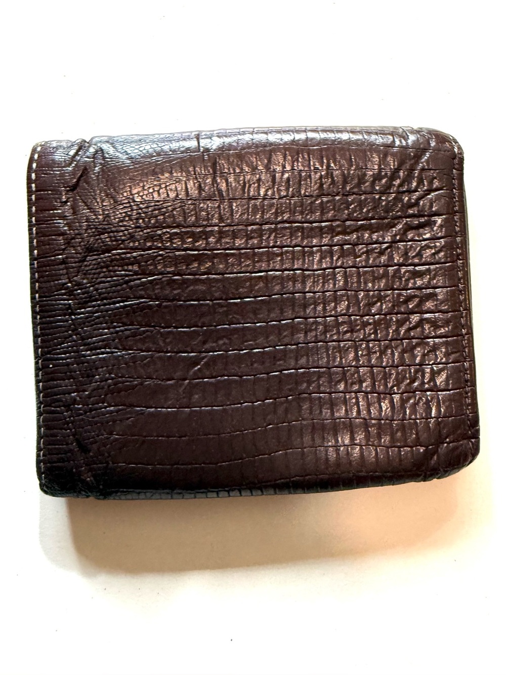 Vintage Prince Gardner Genuine Pebbled Pigskin Trifold Wallet.Made in the USA
